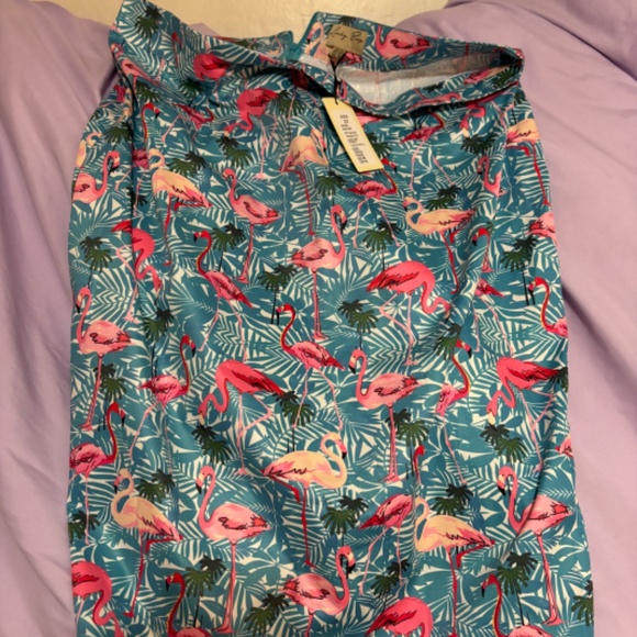 Lindy Bop Naomi Flamingo Skirt UK 22 - Picture 5 of 6